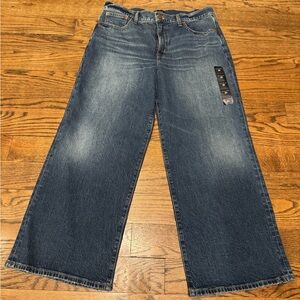 J.Crew Wide Leg Crop Jeans Size 31 NWT High Rise Cropped Denim